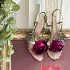 Snakeskin Buckle Sandals