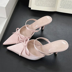 Pointed Toe Thin Heels Pump Shoes