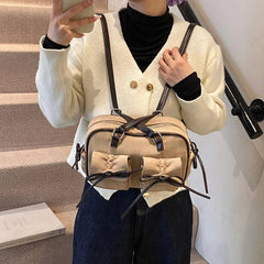 Small Bow Tie Double Pockets Underarm Bags
