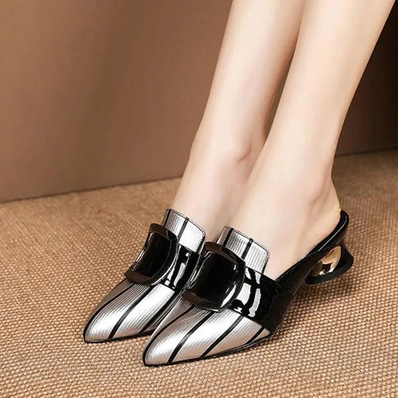 Platform Low Heel Pumps