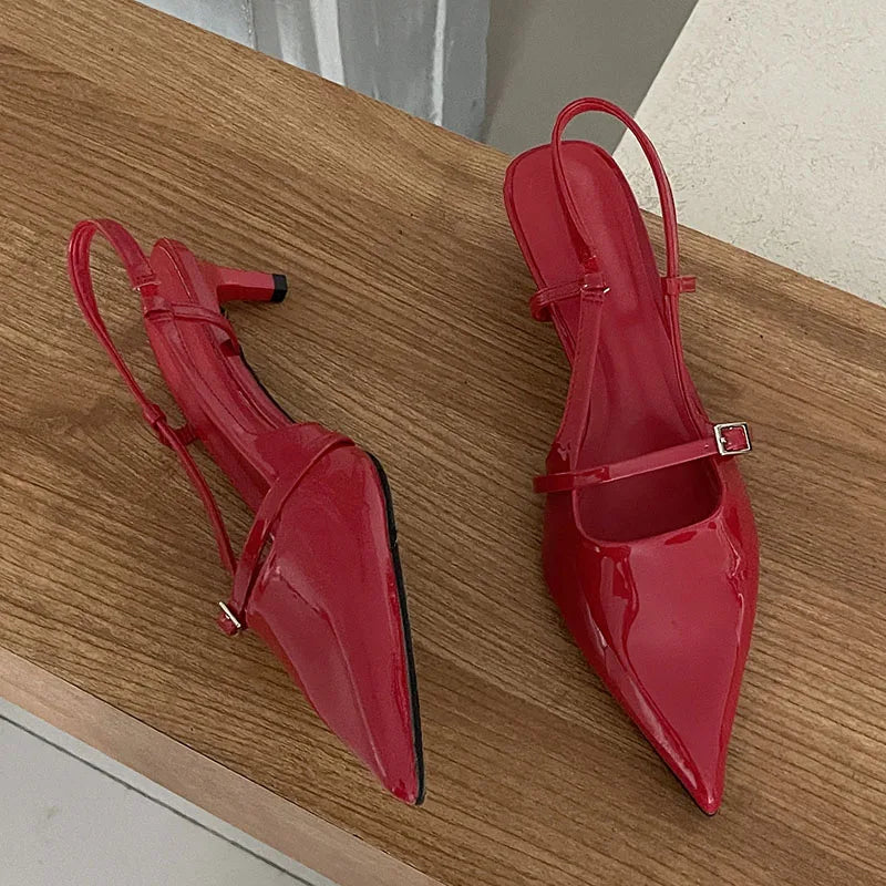 Pointed Toe Thin Heels Pump Shoes