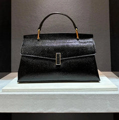 Snakeskin Leather Handbag
