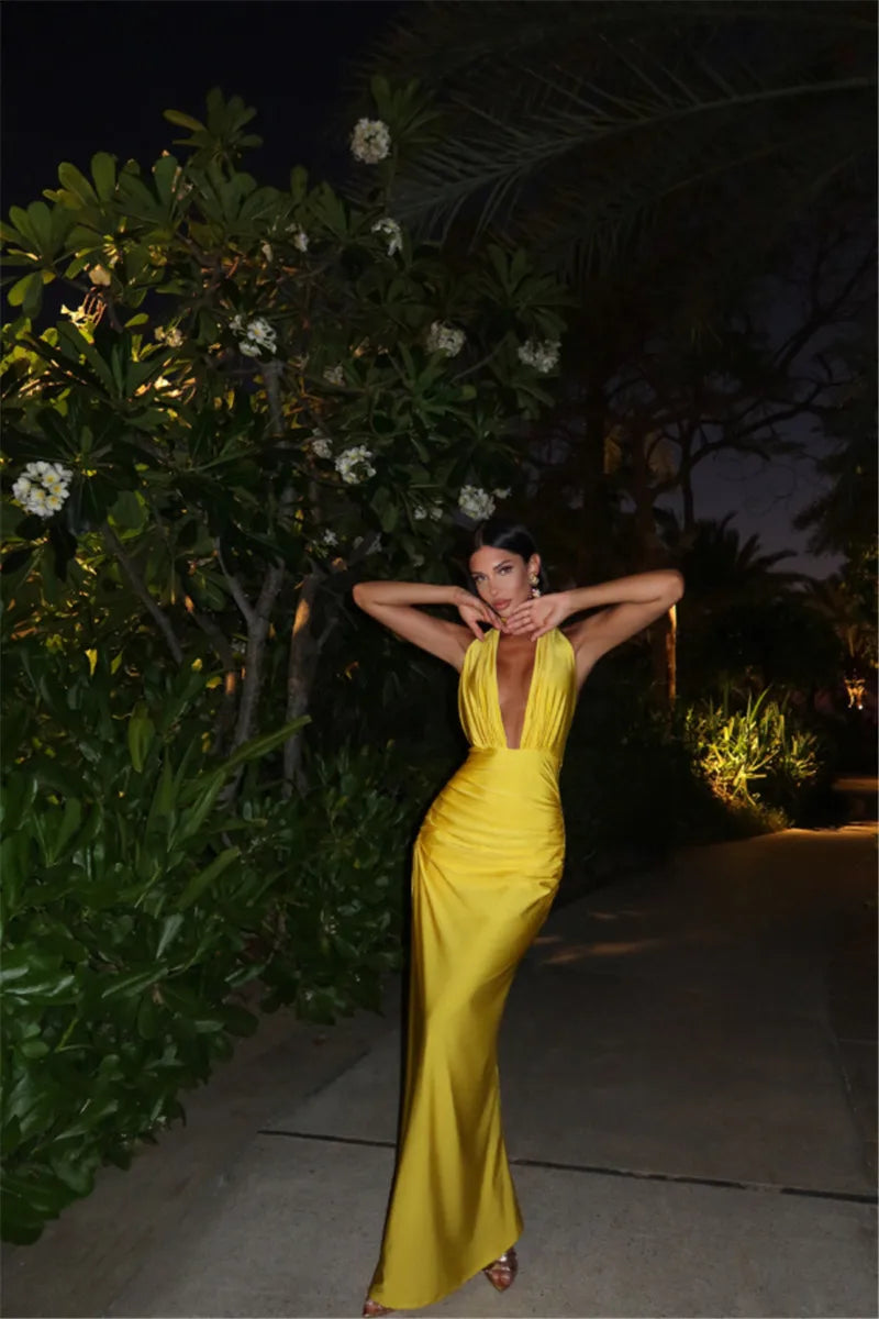 Halter Neck Maxi Dress