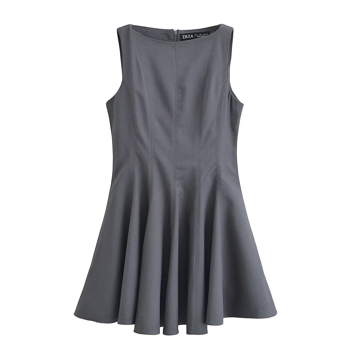 Sleeveless Pleated Summer Dress