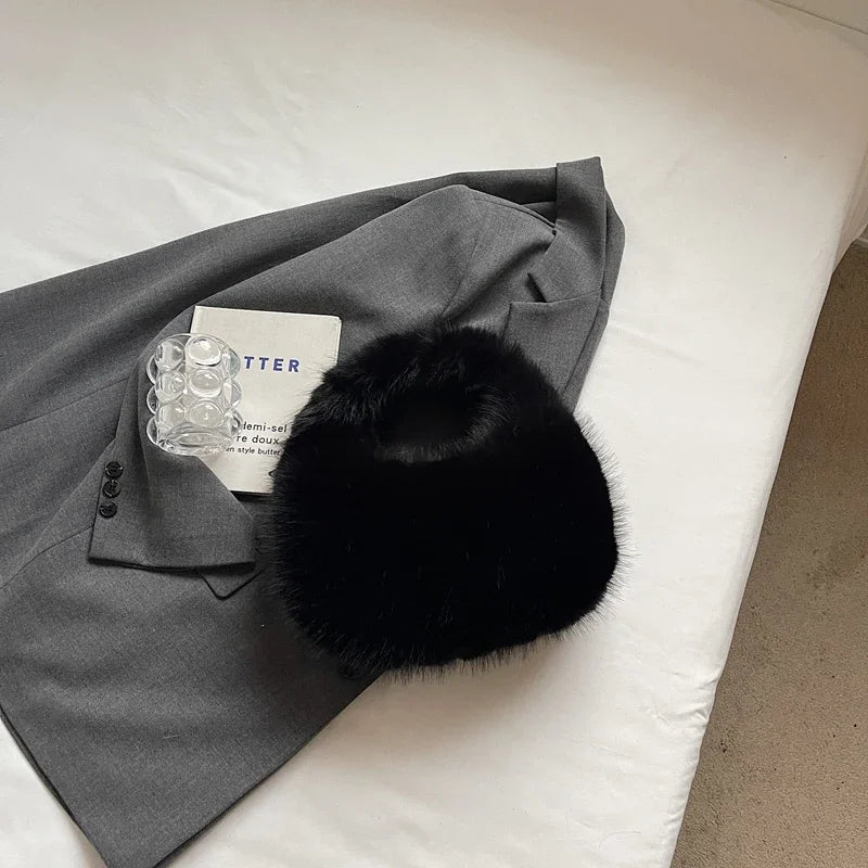Cute Small Faux Fur Shoulder Bags