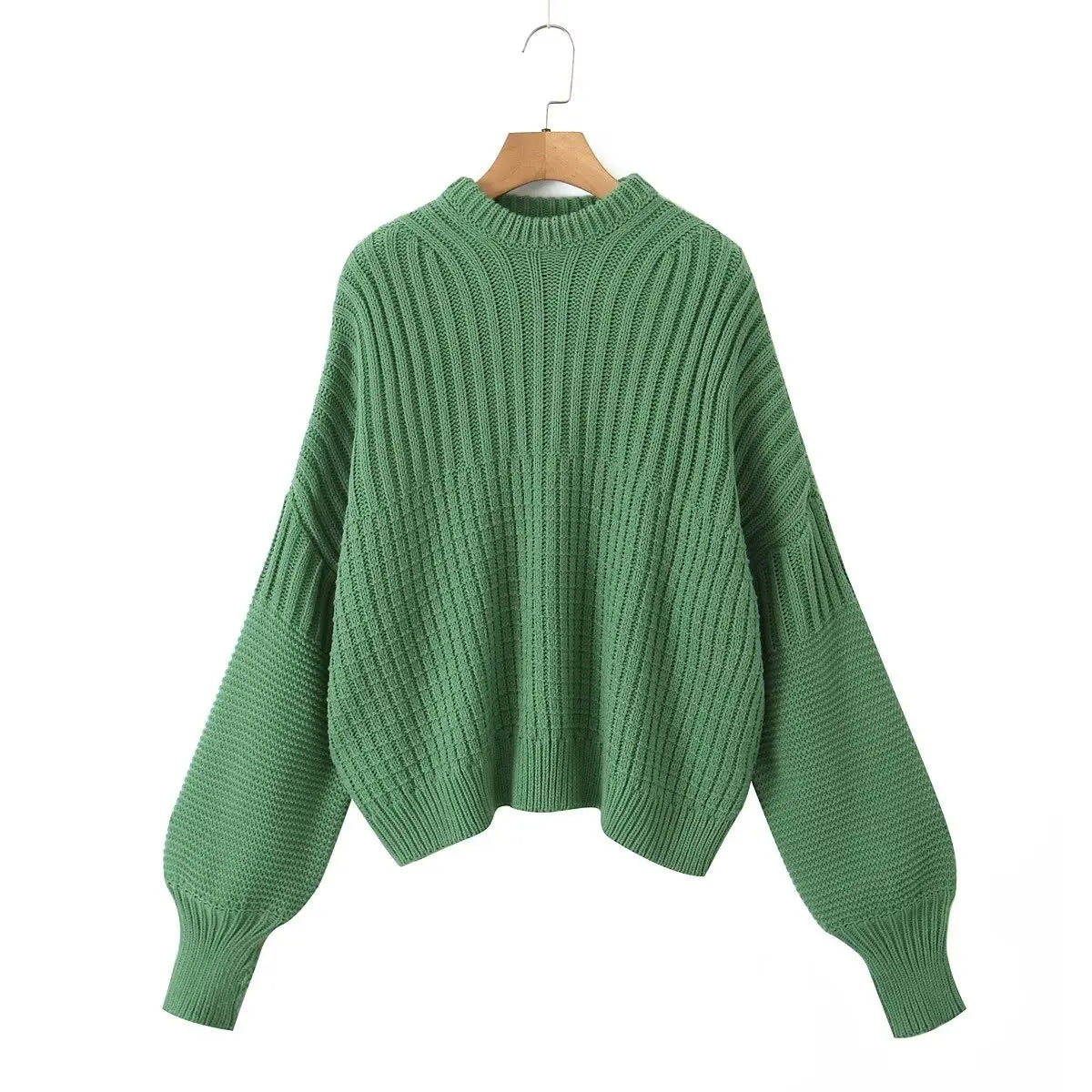 Yellow Loose Dropped Shoulder Sweater