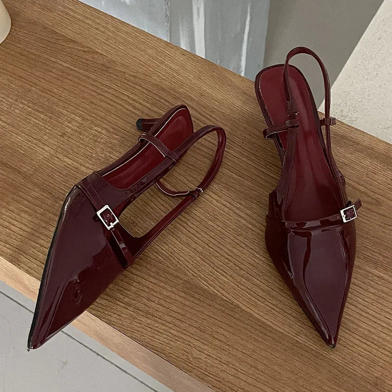 Pointed Toe Thin Heels Pump Shoes