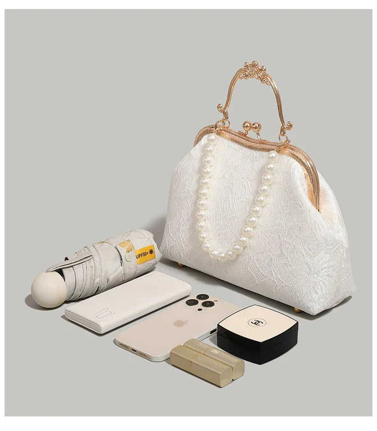 Crossbody Vintage Lace Wedding Clutch Bag