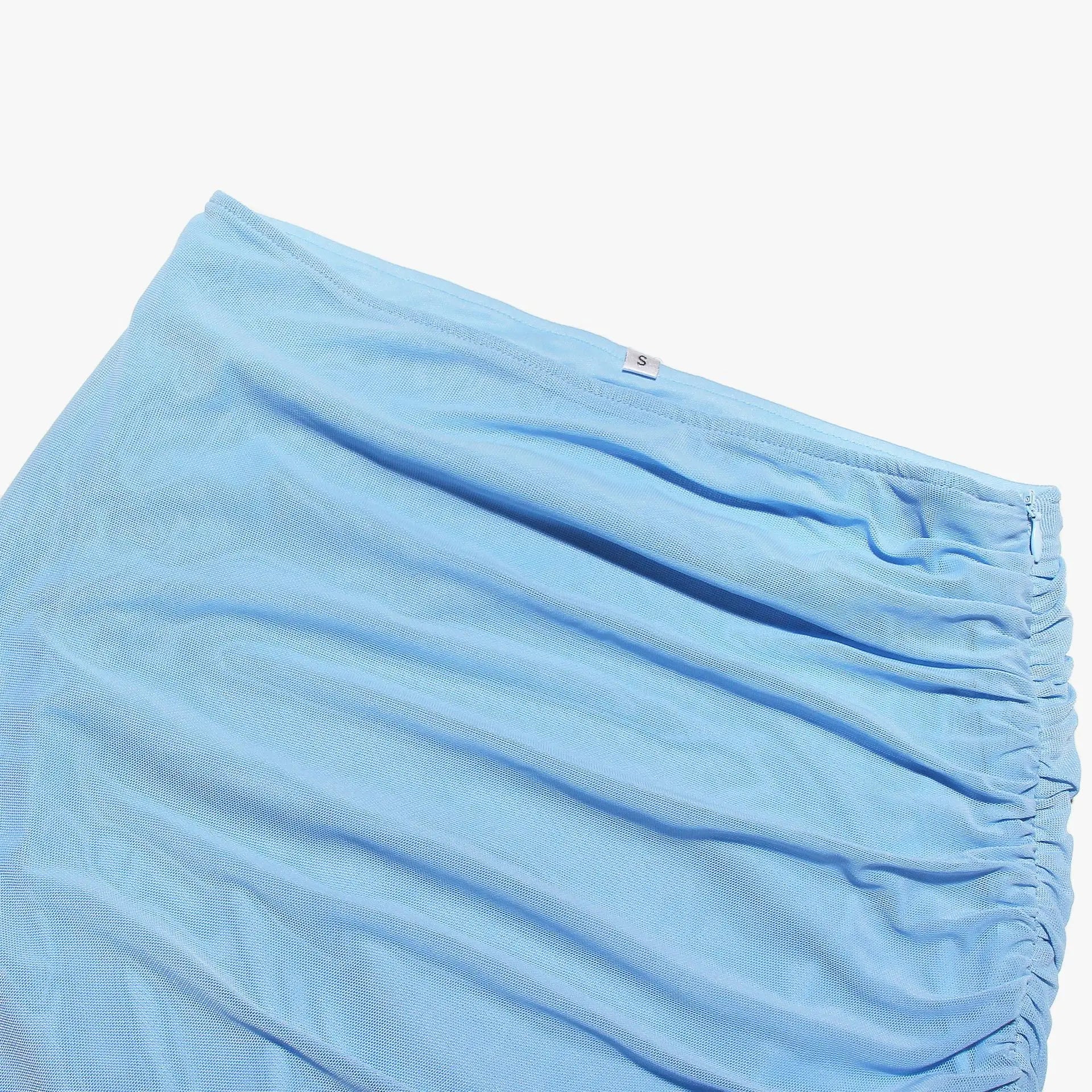 Mesh Corset And Midi Skirt Two Piece Set