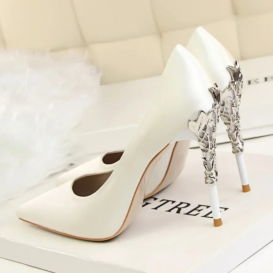 Sequin Stilettos Metal Decoration Pumps Shoes