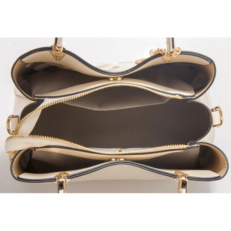 Embroidered Large Capacity Shoulder Bag