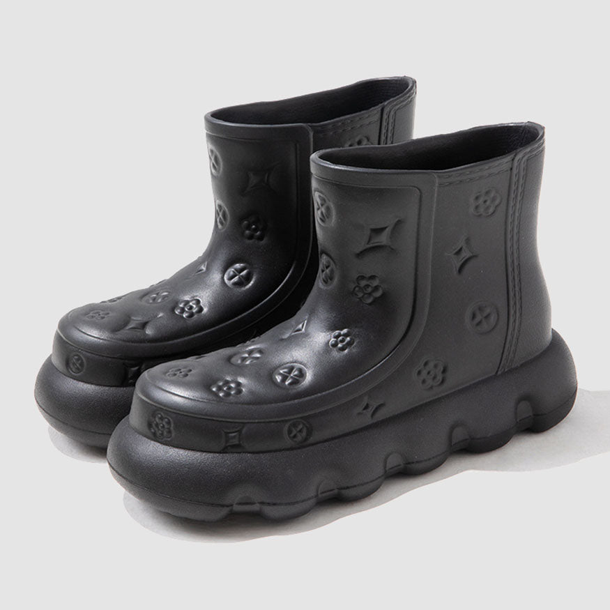 Cute Embossing Rain Boots