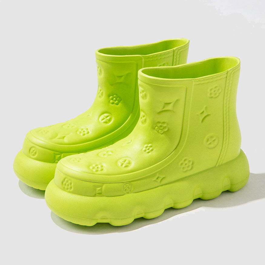 Cute Embossing Rain Boots