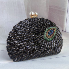 Vintage Beaded Embroidery Clutch