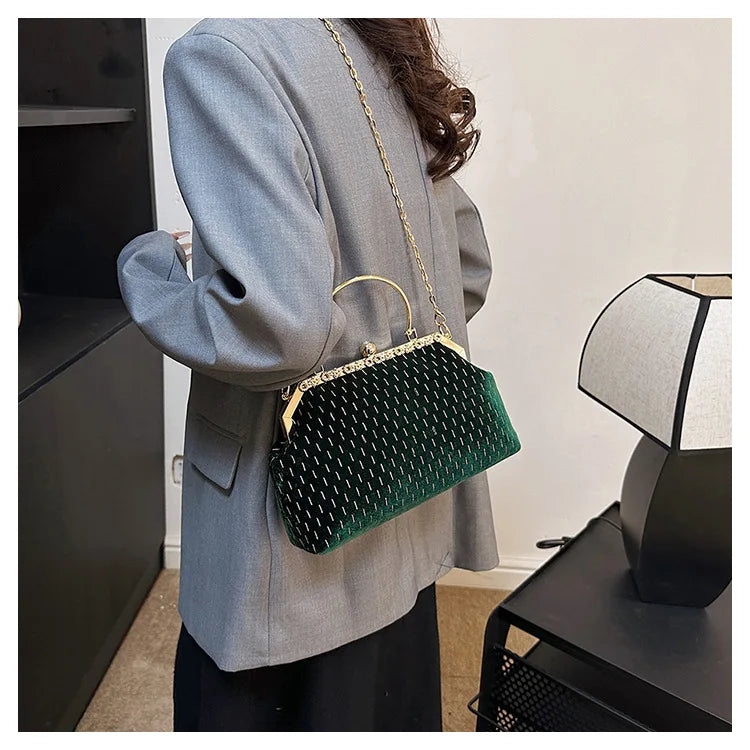 Velvet Evening Clutch Bag
