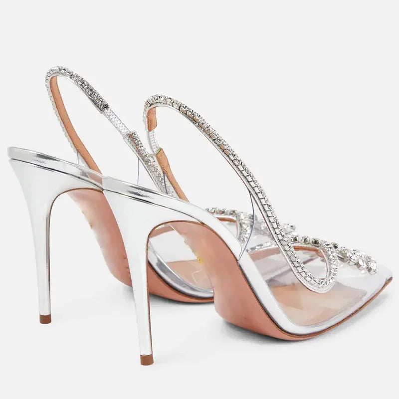 Crystal Texture Pump Crystal Transparent Pumps – Vivuki