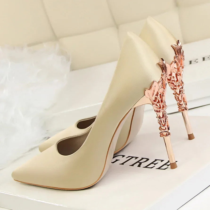 Sequin Stilettos Metal Decoration Pumps Shoes
