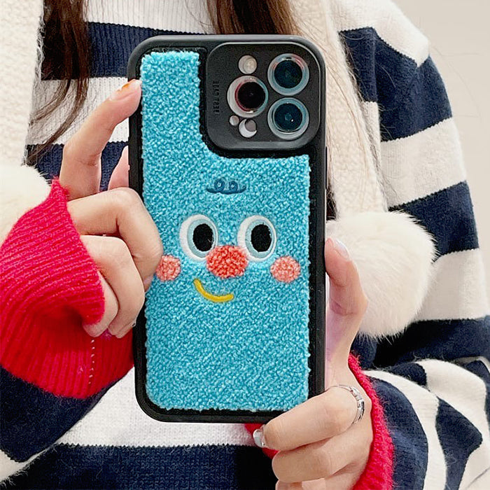 Sad & Happy Fuzzy iPhone Case