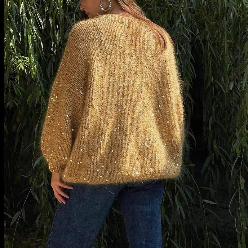 Sequin Mohair Sweater