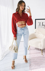 Saddle Up Crop Red