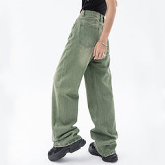 Sage Green Baggy Jeans