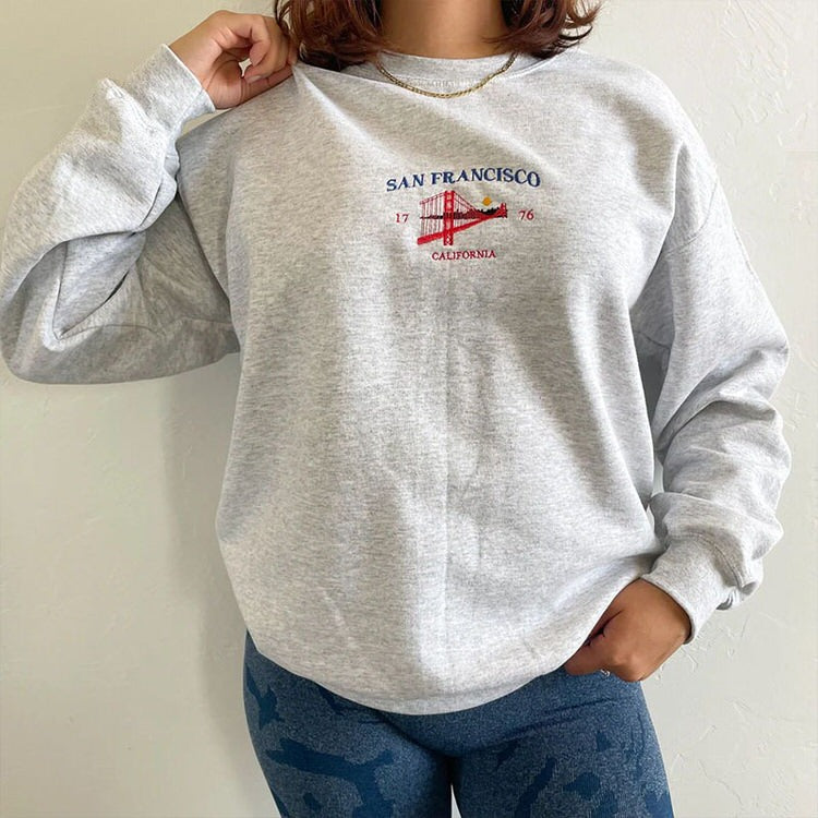 San Francisco Embroidery Sweatshirt