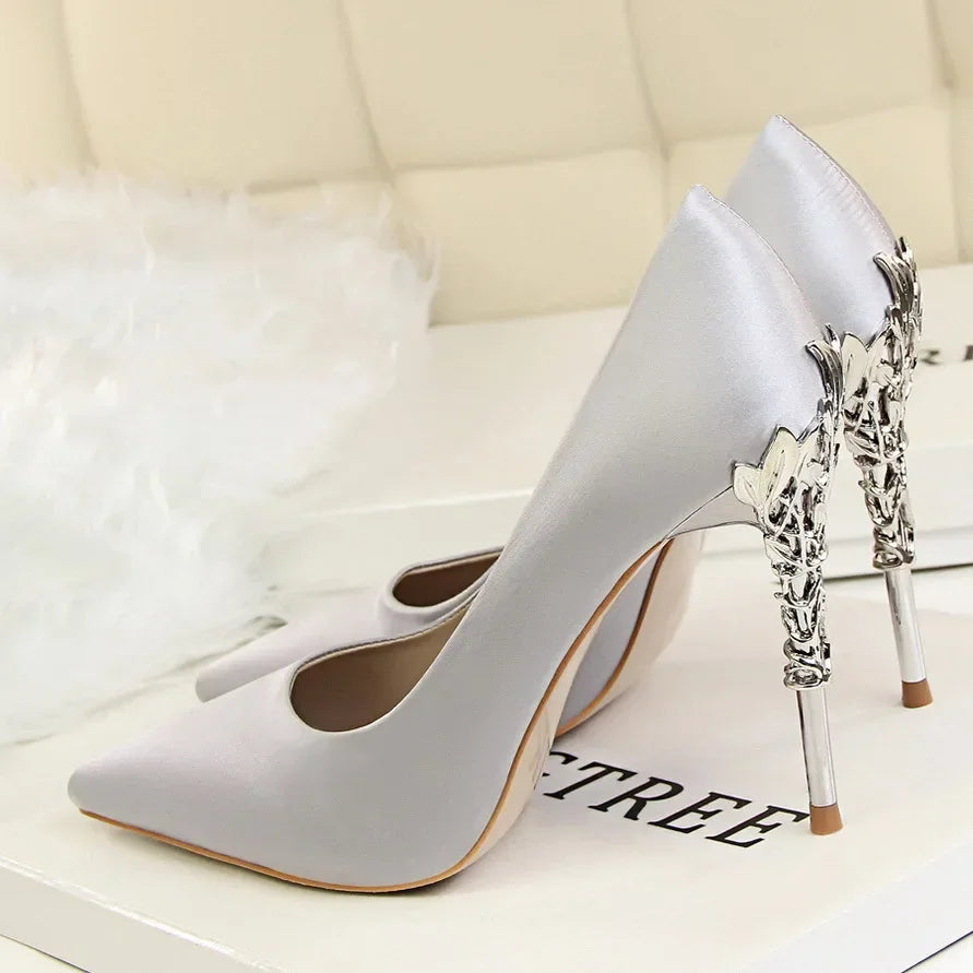 Sequin Stilettos Metal Decoration Pumps Shoes