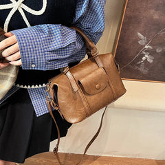 Pillow Design Small Faux Leather Crossbody Bag