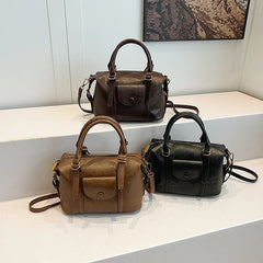 Pillow Design Small Faux Leather Crossbody Bag