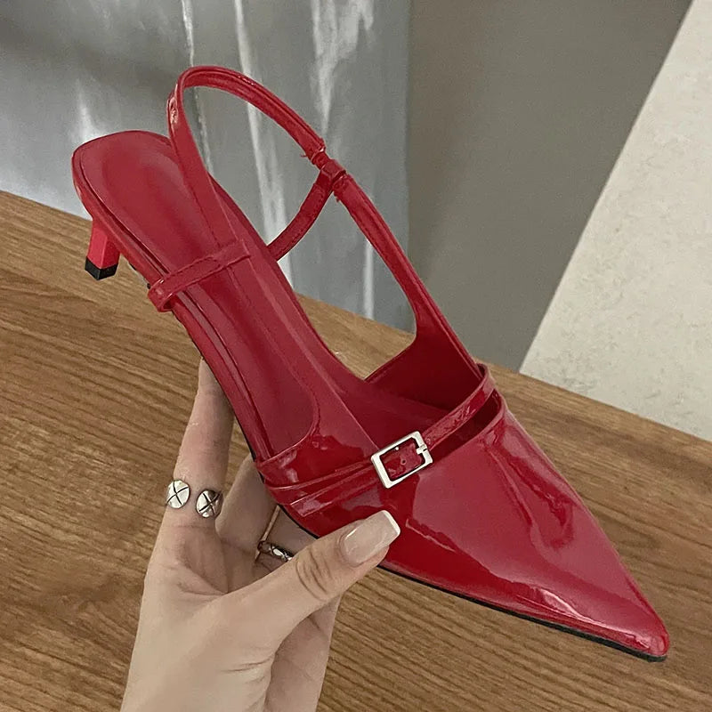 Pointed Toe Thin Heels Pump Shoes