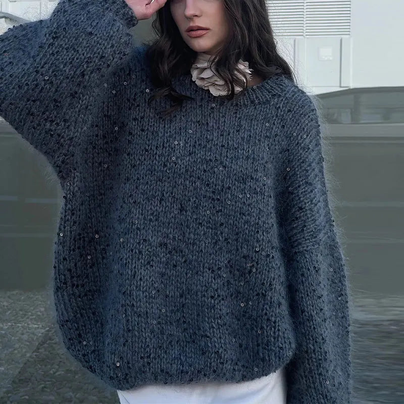 Sequin Mohair Sweater