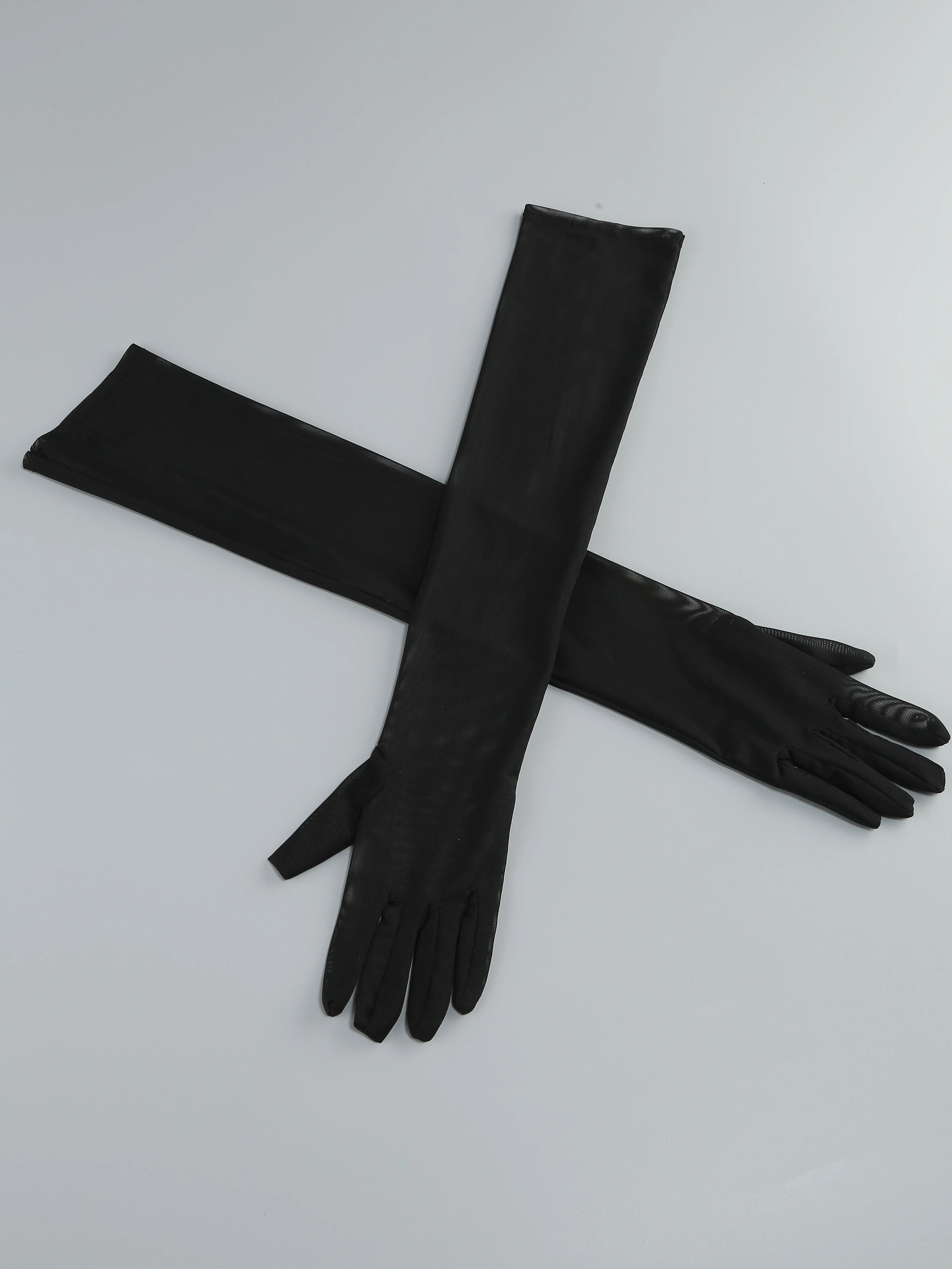 Lace Corset Patchwork Skirt And Gloves Set