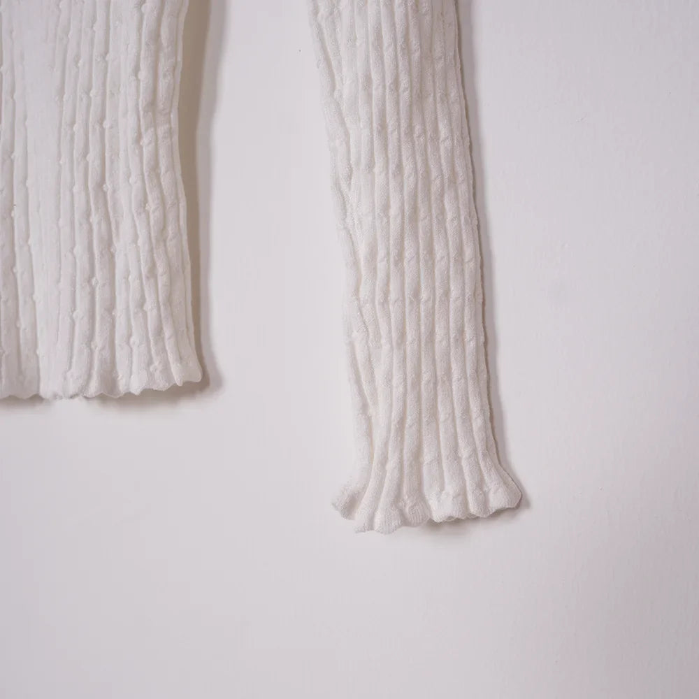 Button Stripe Short Sleeve Cotton Tops