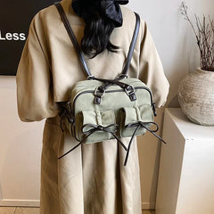 Small Bow Tie Double Pockets Underarm Bags