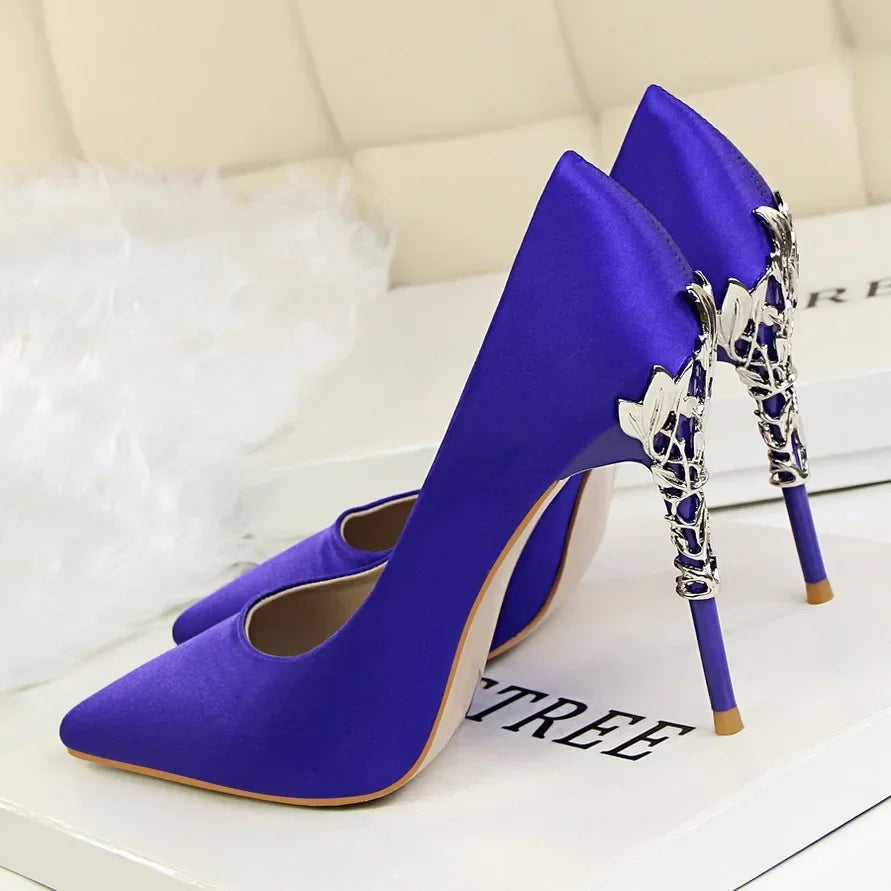 Sequin Stilettos Metal Decoration Pumps Shoes