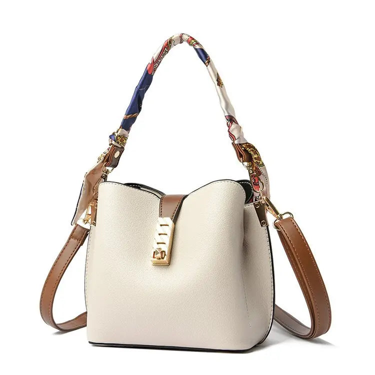 PU Leather Women Bucket Shoulder Bags