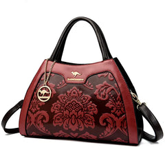 Zipper Pocket Crossbody Women Leather Shoulder Bags