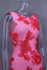 Floral Embroidered Maxi Dress
