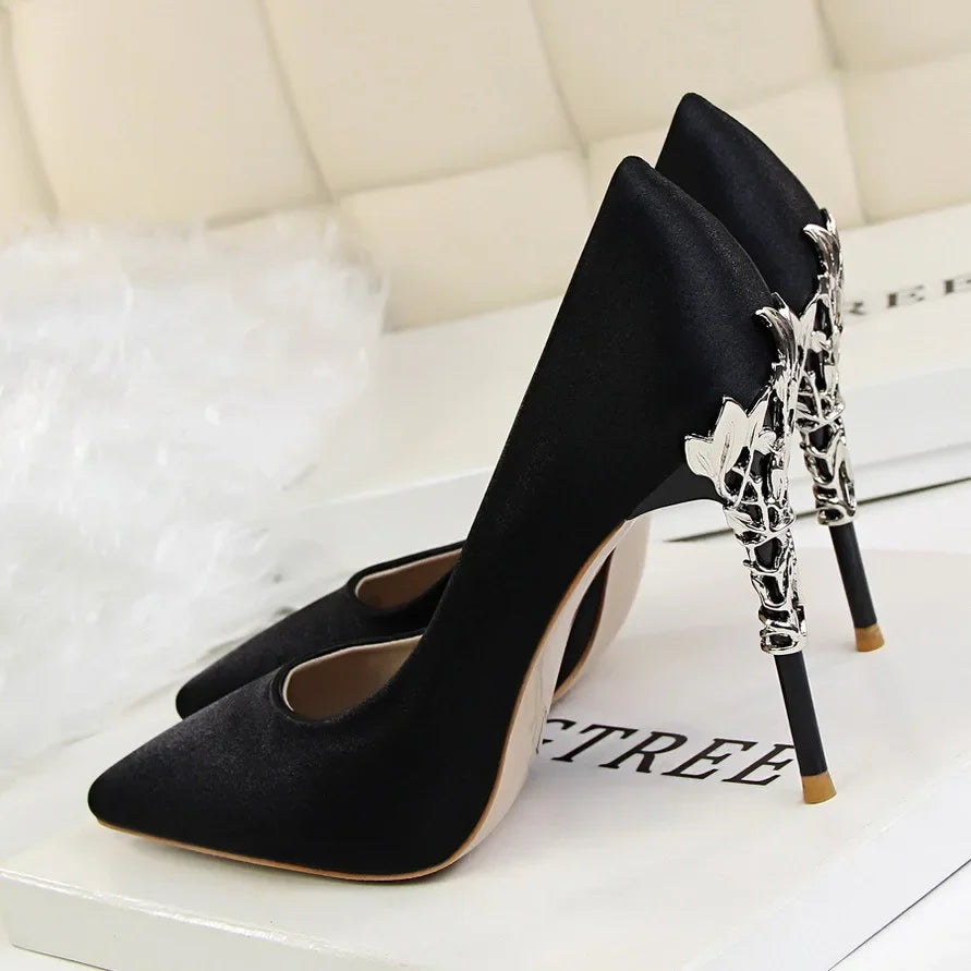 Sequin Stilettos Metal Decoration Pumps Shoes