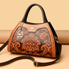 Zipper Pocket Crossbody Women Leather Shoulder Bags