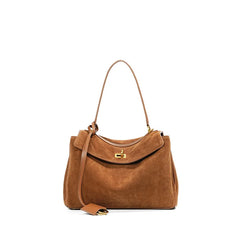 Suede Leather Frosted Shoulder Kellybag