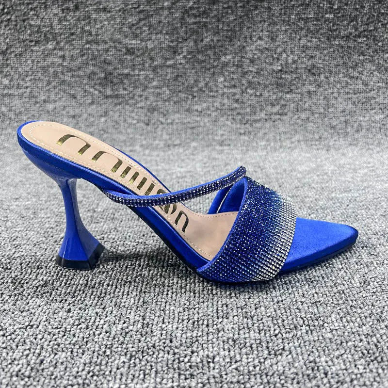 Rhinestone Pointed Toe Sandals