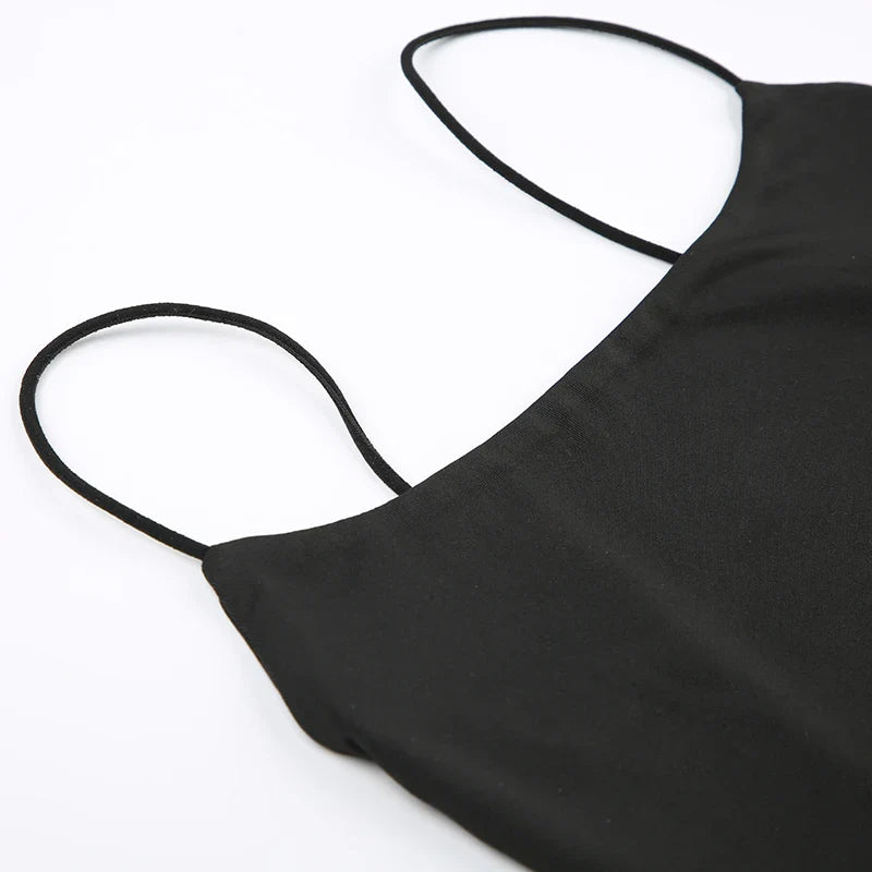 Basic Skinny Backless Sexy Crop Top