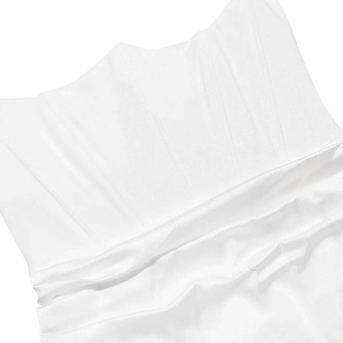 Strapless Velvet Solid Midi Dress