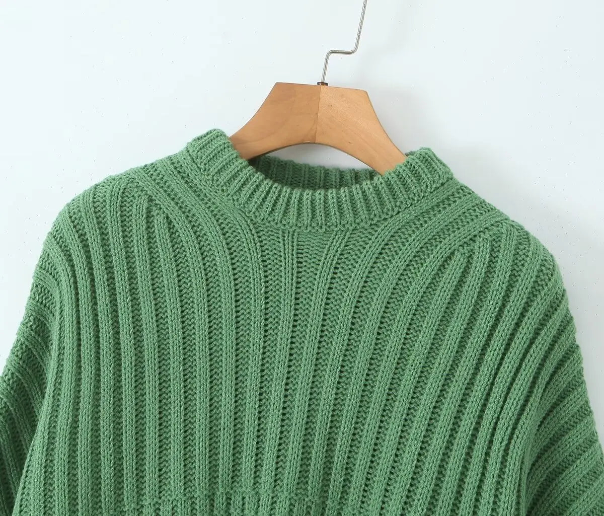 Yellow Loose Dropped Shoulder Sweater