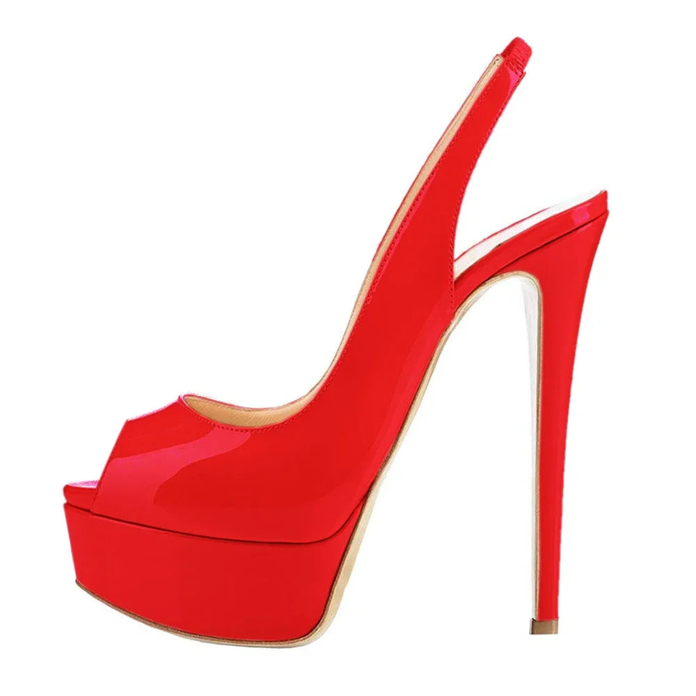 14CM Super High Heels Open Toe Sandals