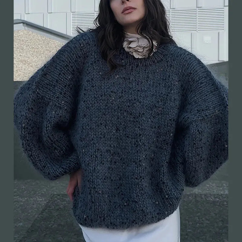 Sequin Mohair Sweater