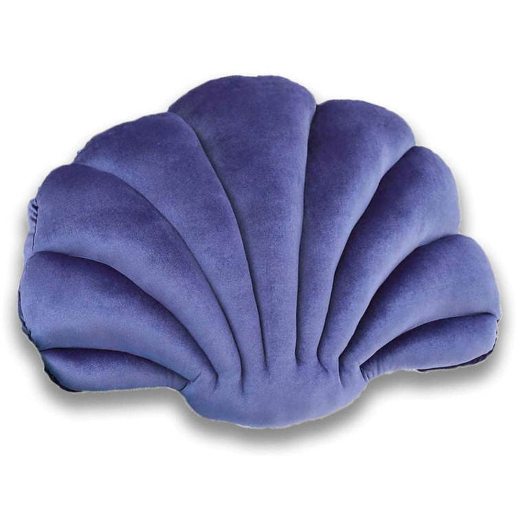 Shell Decoration Pillow in Velvet