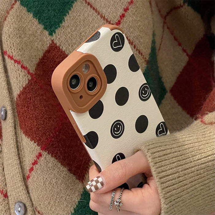 Smiley Dot Print iPhone Case