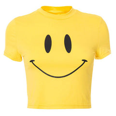 Smiley Face Crop Top